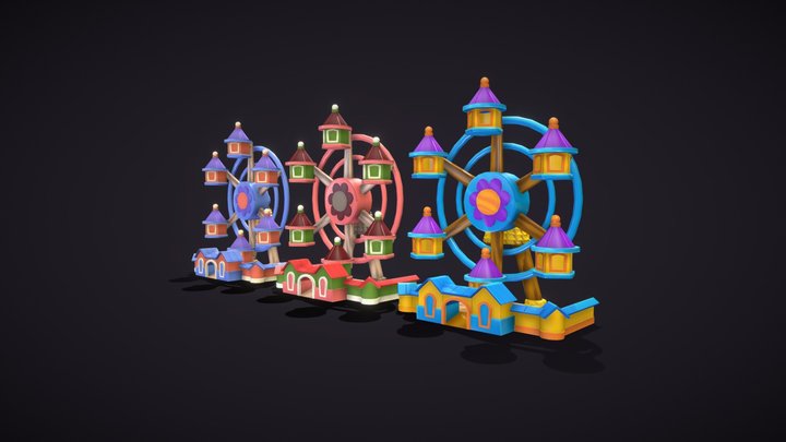 Ferris wheels 3D Model