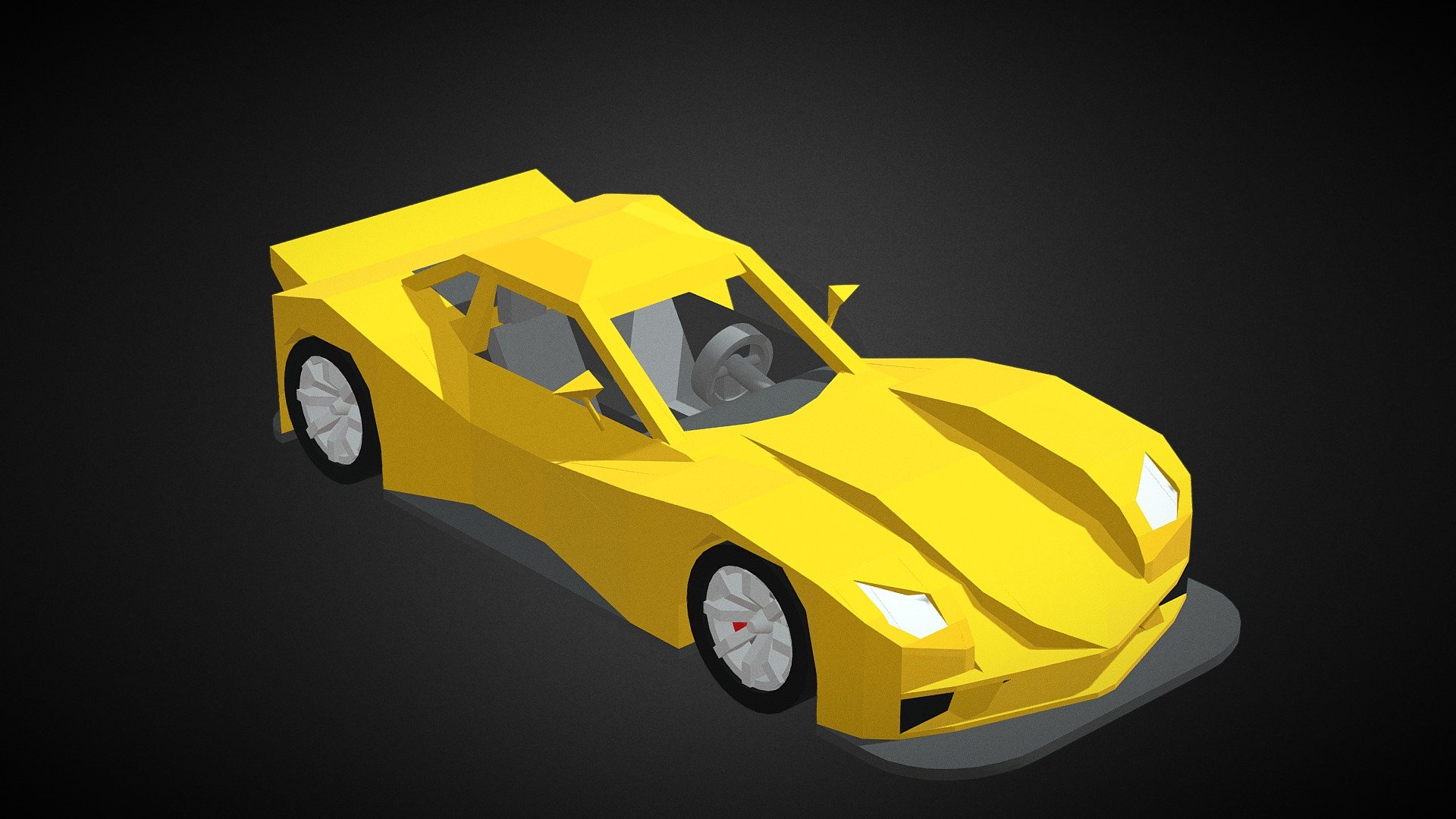 Yellow Sports Car - Download Free 3D model by 3d.xyz (@webuild ...