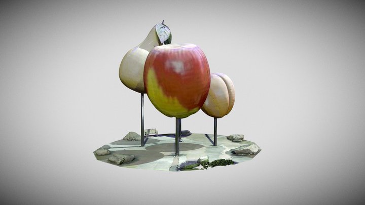 Cromwell Fruit Sculpture 3D Model