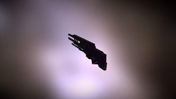 RAILGUN FBX MODEL 01 3D Model