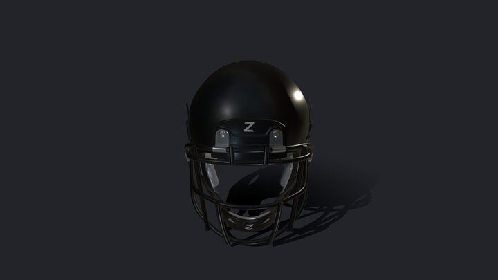 Football Helmet 3D Model