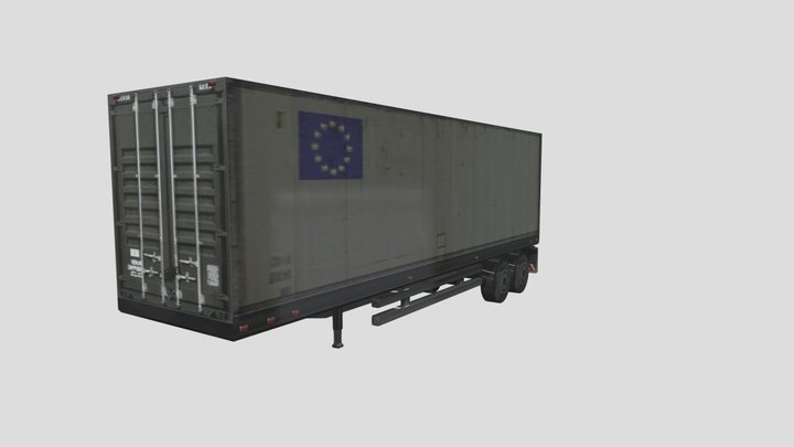 international container trailer (burnout 3) – Modelo 3D gratuito STL