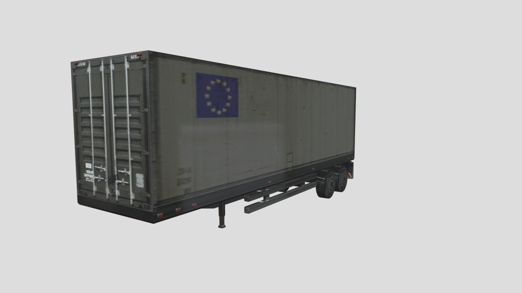 international container trailer (burnout 3)