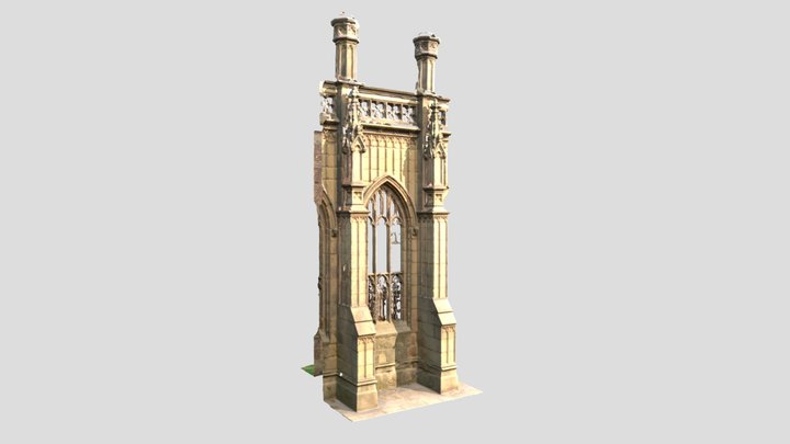 St Luke's Church Liverpool Nave Bay 3D Model