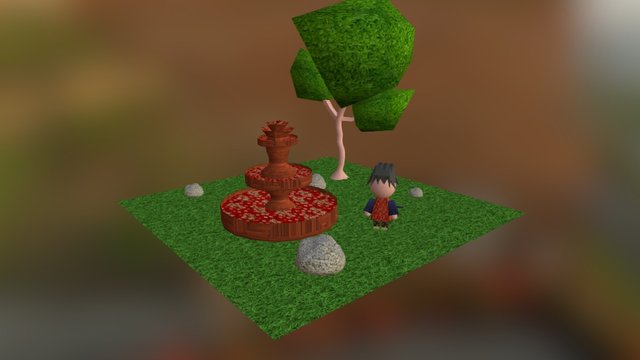 Little Park 3D Model