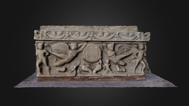 Sarcofago di Giorgio De Vicariis morto nel 1296 3D Model