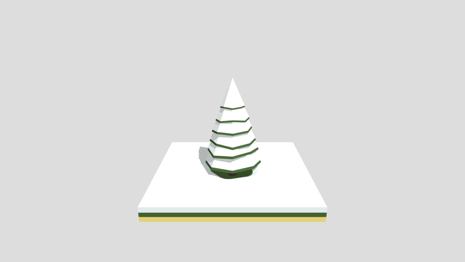Single snowy tree