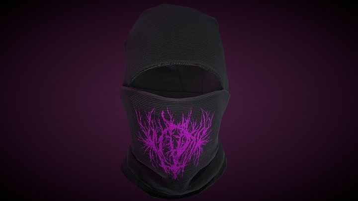 Progeny Ski Mask Pink 3D Model