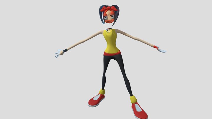 девушка вредноблога модель 3D Model