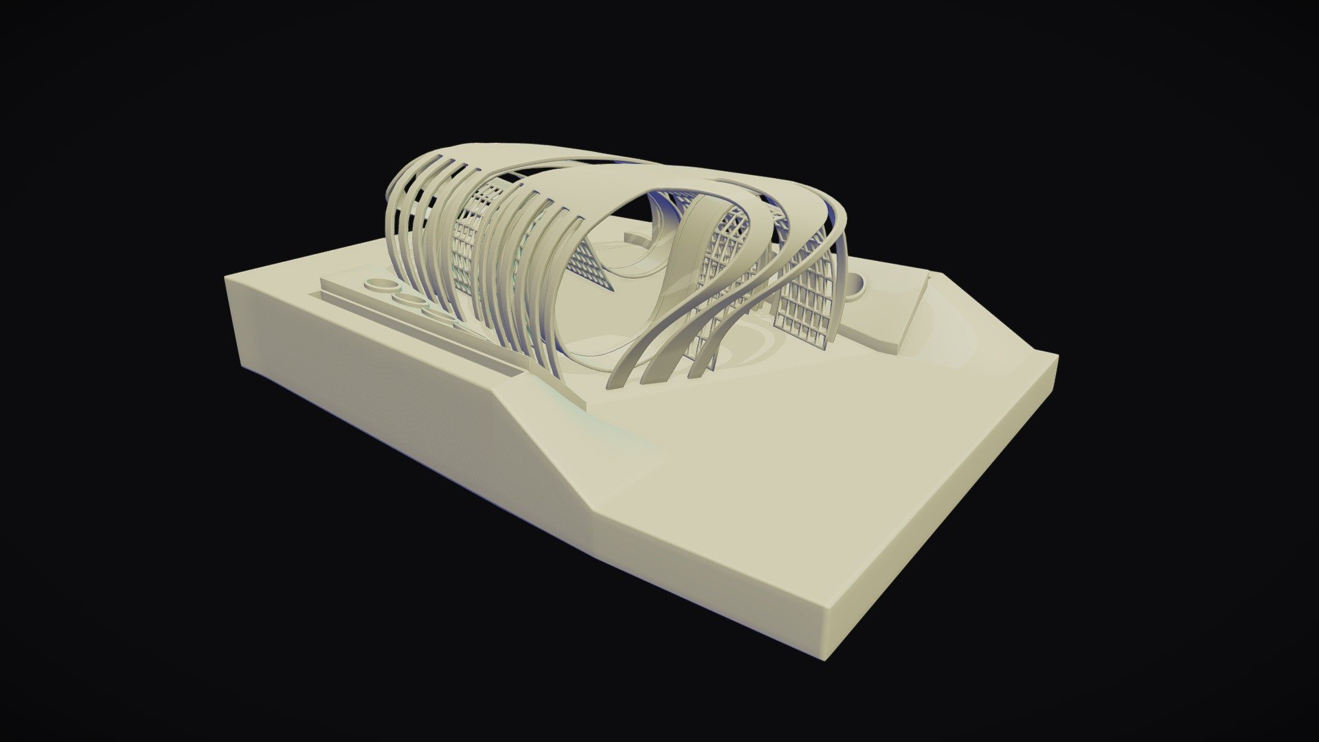 Ephemeral building - 3D model by Angel Piña (@AngelPIQ) [51230c1 ...