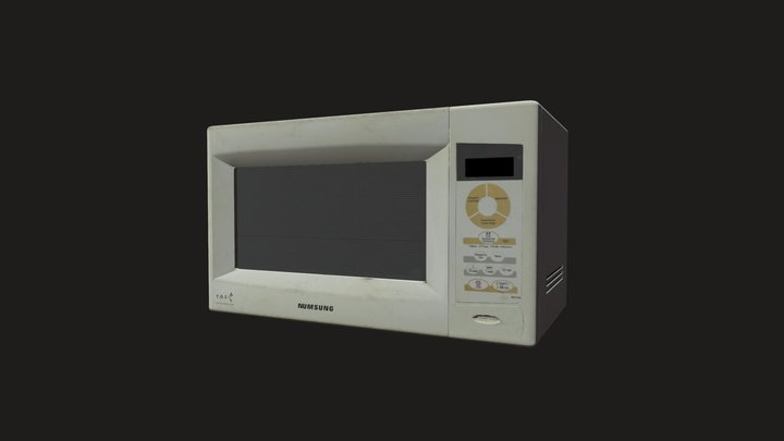 Old microwave-oven 3D Model