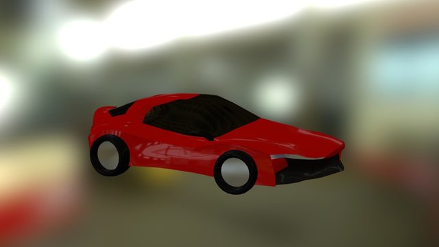 Little Car 2 3D Model