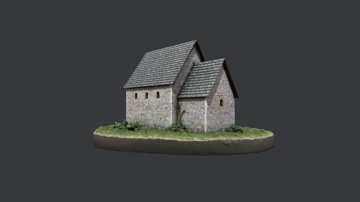 Papierový model - Nitra Martinský vrch - kostol 3D Model