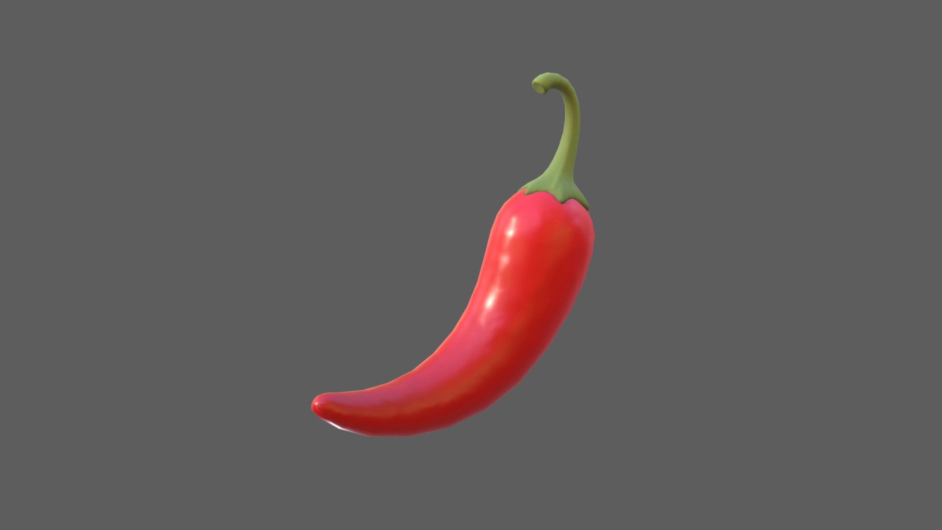 3D model Chili - This is a 3D model of the Chili. The 3D model is about a red bell pepper.