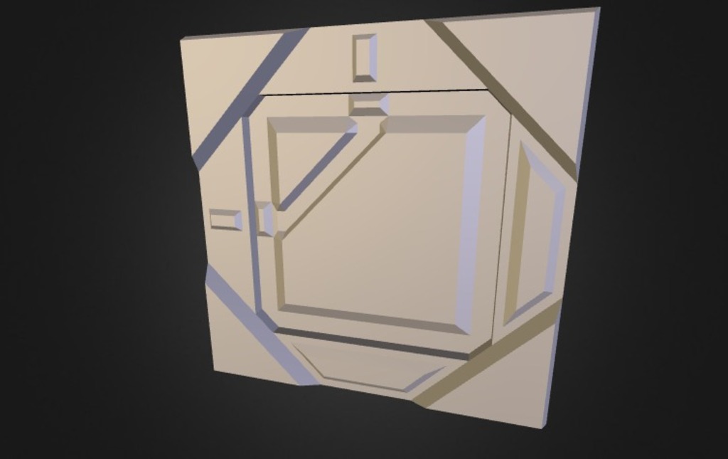 Sci- Fi Crate Low Poly Unwrapped And Smoothed