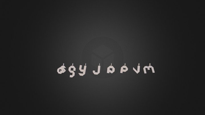 short chain LETTERS.dae 3D Model