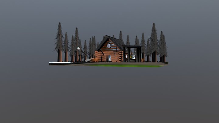 Alchemist house in the woods 3D Model