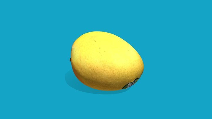 3D Scanned Mango 3D Model