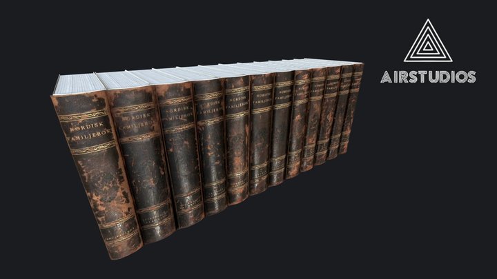 Books 3D Model