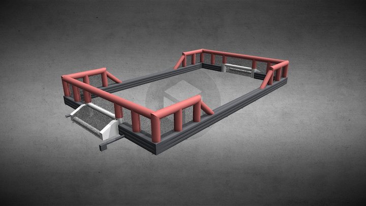 WALL TO WALL FOOTBALL BOARDING 3D Model