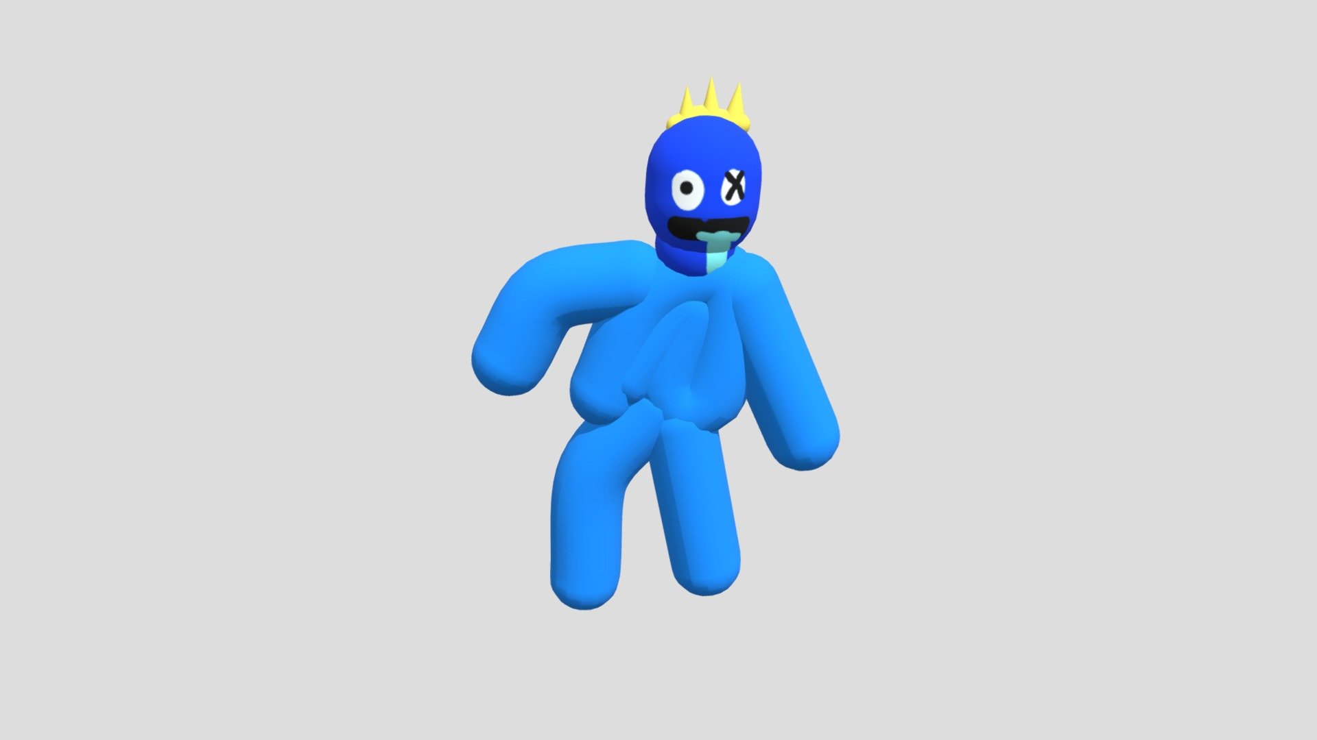 BLUE FROM ROBLOX RAINBOW FRIENDS, 3D FAN ART, 3D models download