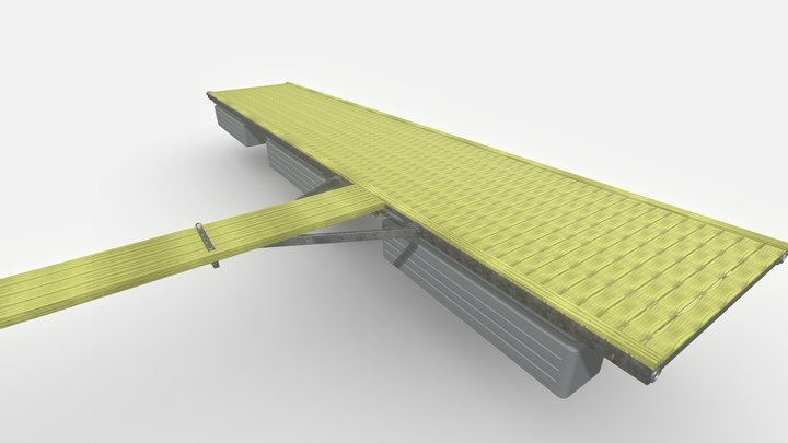 Koblingen mellom utrigger og brygge 3D Model