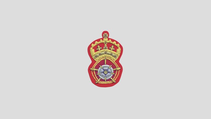 Hampton Court Badge 3D Model
