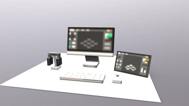 computer parts 3D Model