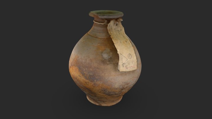 Roman Greyware Vessel 3D Model