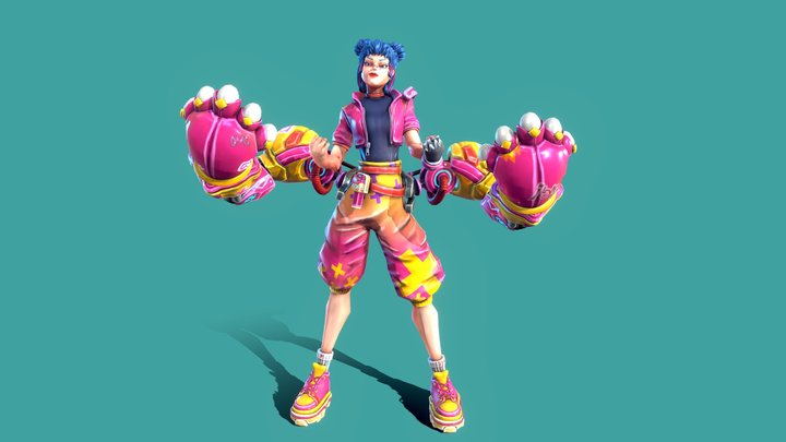 Mega Mecha Puncher 3D Model
