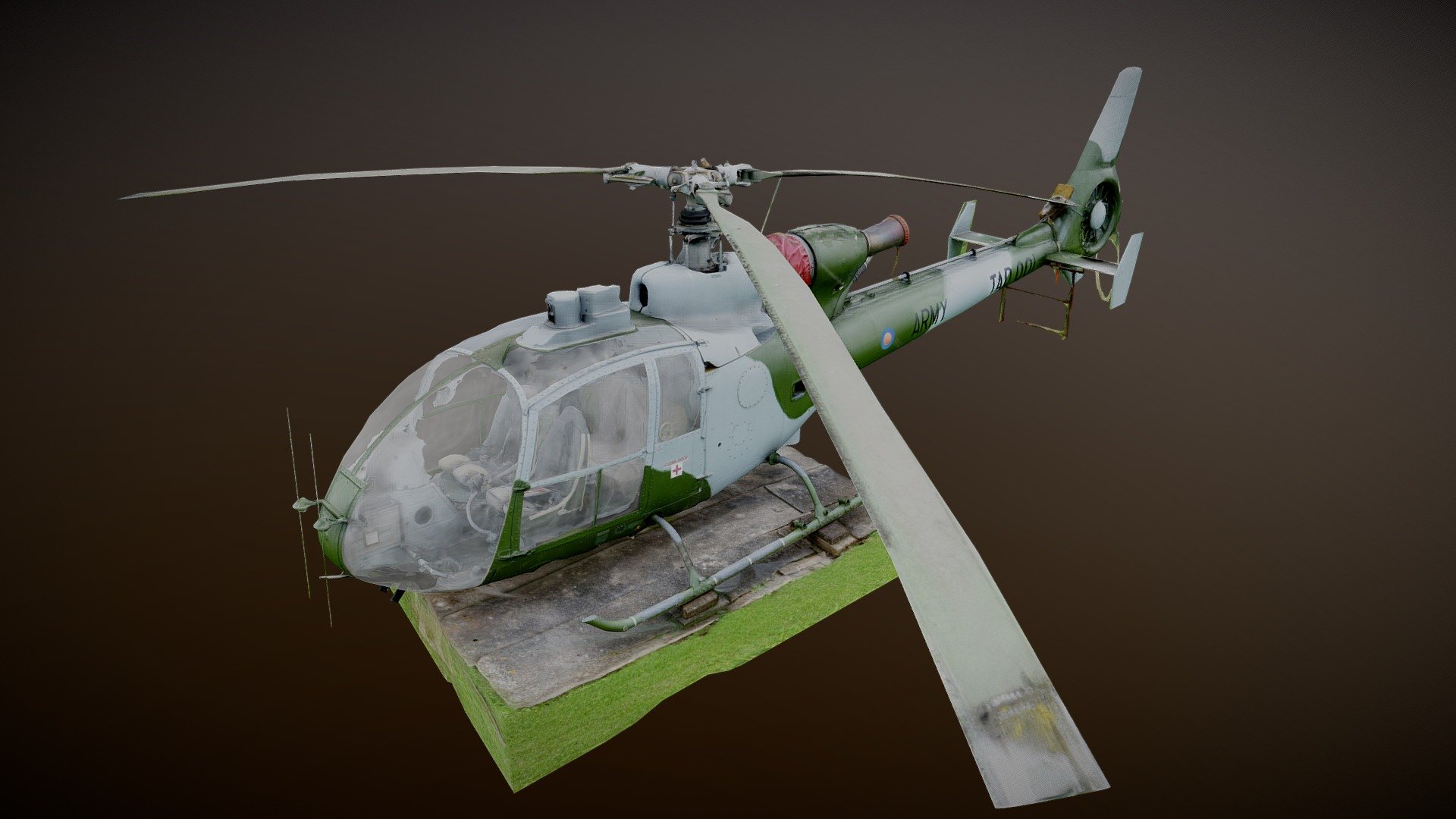 Aérospatiale Gazelle - 3D model by blackfirefilms (@blackfirefilms