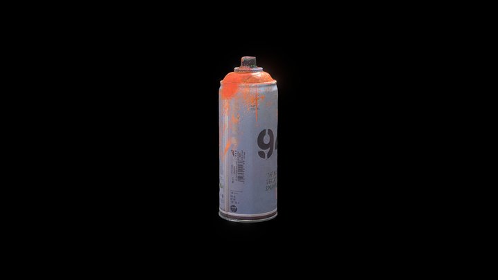 SPRAYCAN / orange002 3D Model