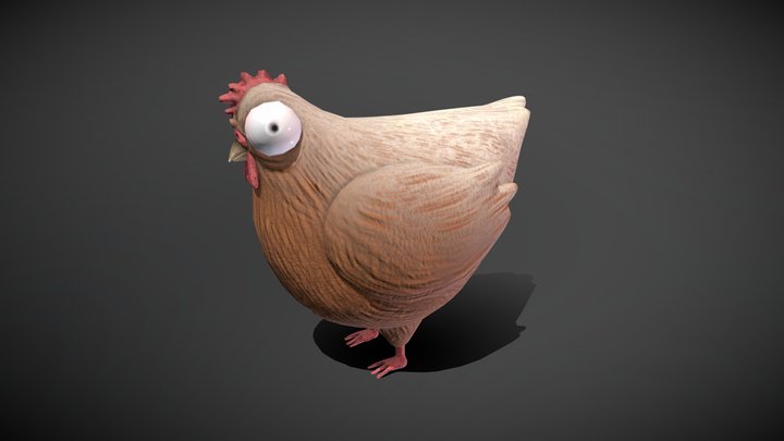 Stylized Chicken 3D Model