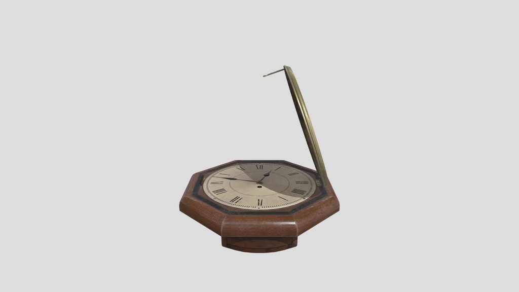 Victorian Octagonal Wall Clock