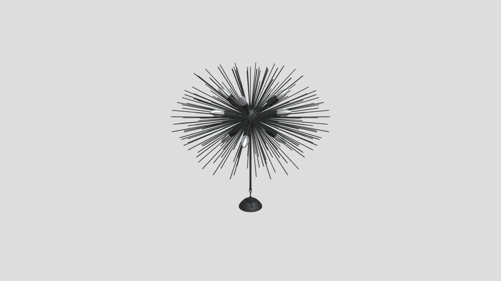 Ziralio Black Sputnik Chandelier 9light