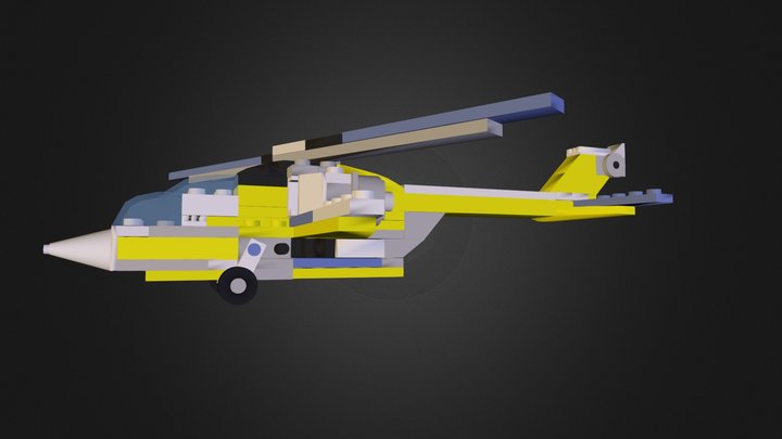 lego helikopter.3ds 3D Model