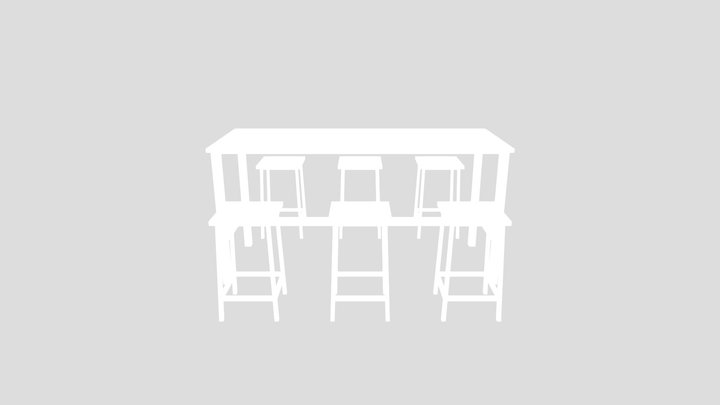 Table And Chairs – Modèle 3D gratuit STL