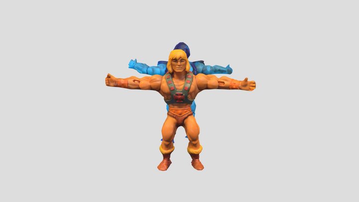 He-Man and Skeletor Action Figure Scans 3D Model