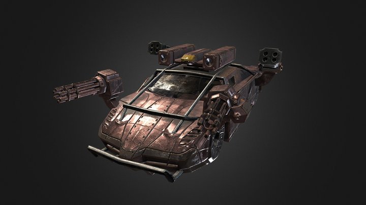 Cyber Car 3D Model