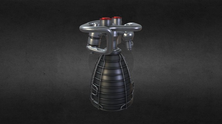 RS-25 3D Model