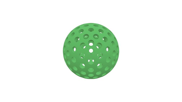 规则多孔微球 3D Model