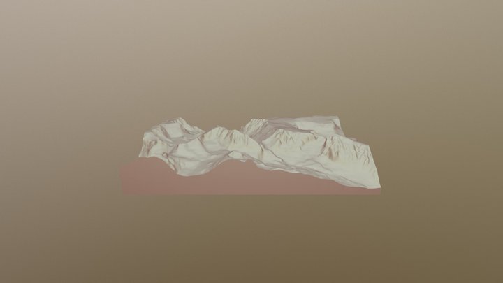 Granite Peak Montana 3D Model