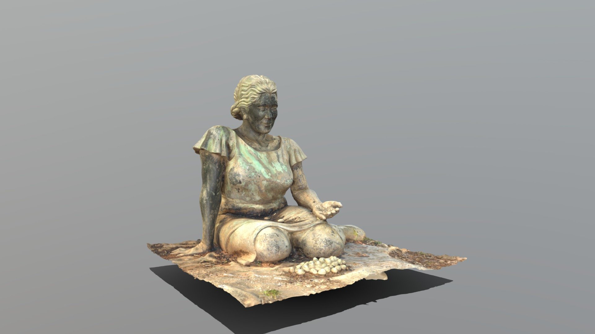 Dos Hermanas. Homenaje al verdeo de la aceituna 3D model by