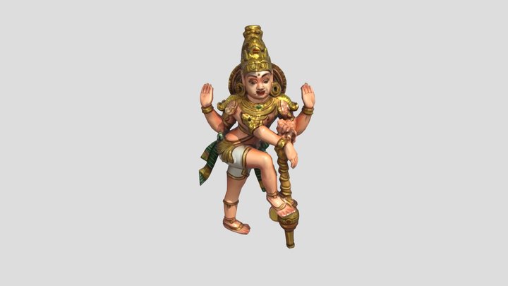 Left Side Dvarapala Statue
