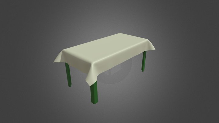 Table and cover 3D Model