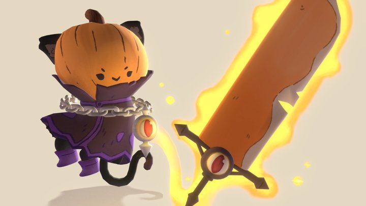 Pum the warrior - Character Special Halloween 3D Model