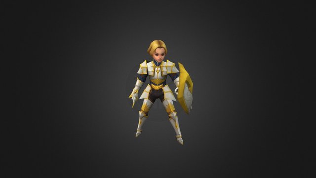 Knight (Hand Painted Texture) 3D Model