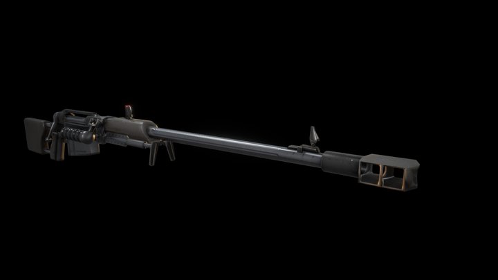 Zastava M93 Black Arrow Anti-Materiel Rifle 3D Model