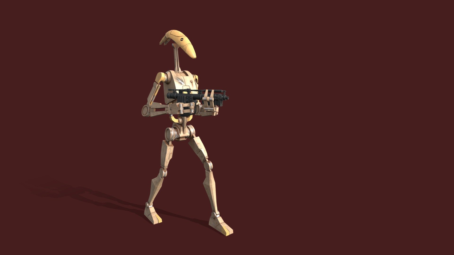 ArtStation - B1 Battle Droid Character Mesh