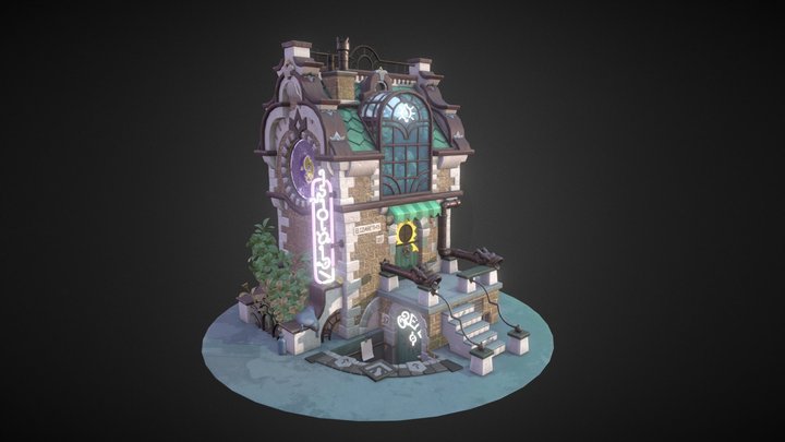 Neon Eye - Fanart 3D Model